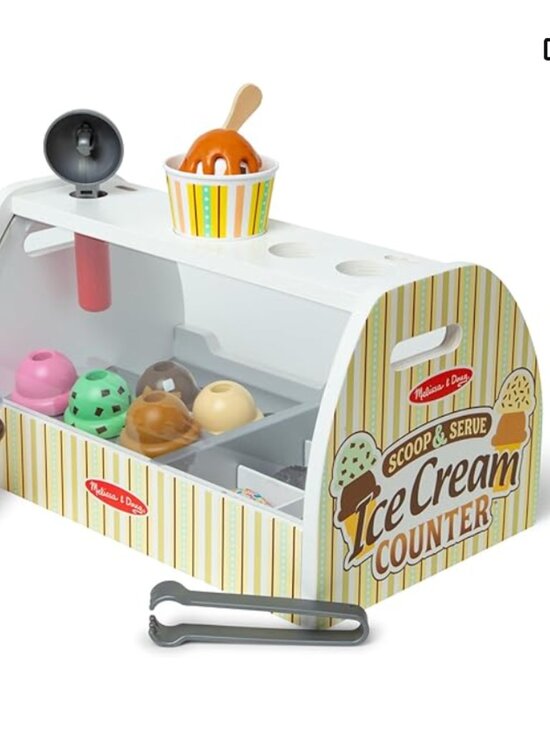 Melissa & Doug Other - NIB Melissa & Doug Wooden Scoop & Serve Ice Cream Counter Toy 3+